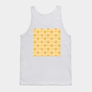 cute baby ballerina pattern yellow Tank Top